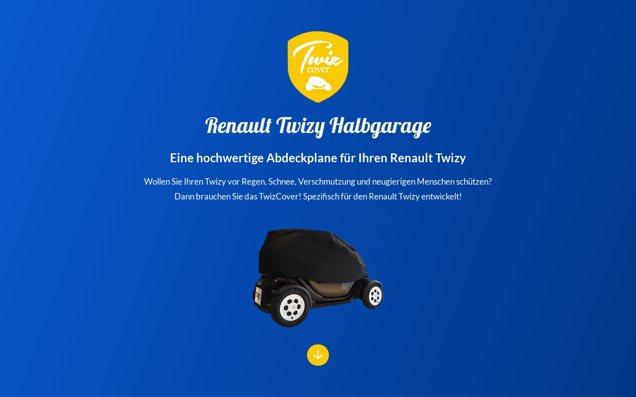 Halbgarage für Ihren Renault Twizy - TwizCover